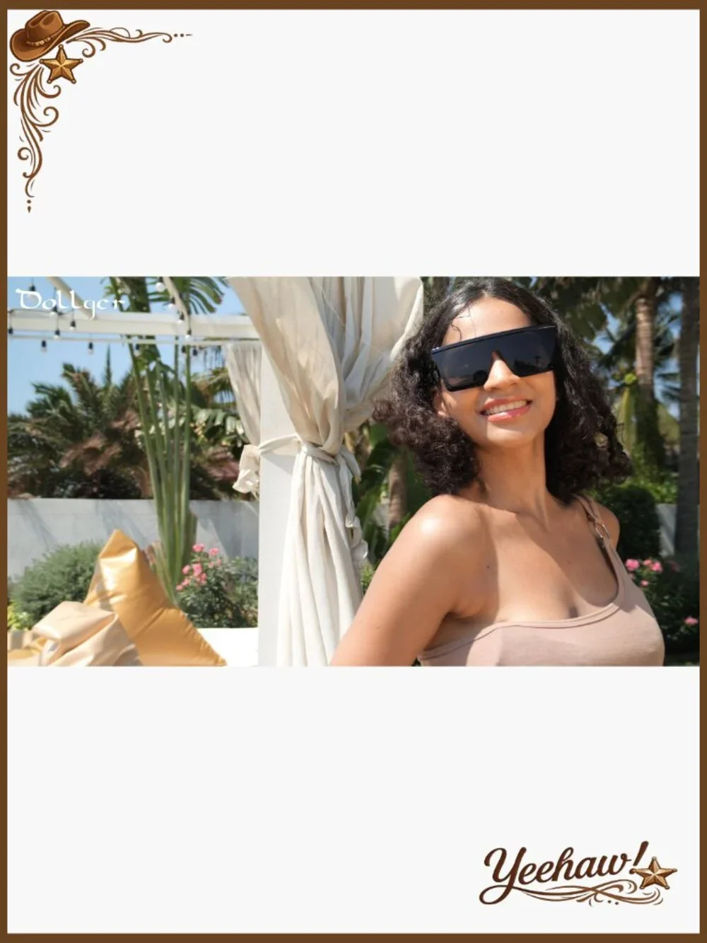 Oversized Square Sunglasses UV400 Protection Flat Top Retro Style Unisex - Picture 7 of 7